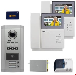 آیفون تصویری کارتی تابا مدل 1040 –با پنل سهندTVP-1860CR پک کامل 1 تا 24 واحدی